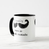 Mug Durabilité Porte Un Lait D'avoine Moustache (Devant gauche)