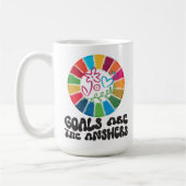 Mug Durable : Objectifs, grâce et vie verte (Gauche)