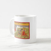 Mug Durga combat le rajah de Daitya (Devant gauche)