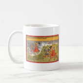 Mug Durga combat le rajah de Daitya (Gauche)