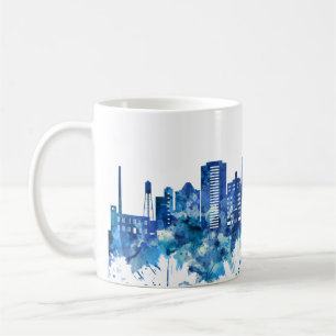Mug Durham Caroline du Nord Skyline Blue