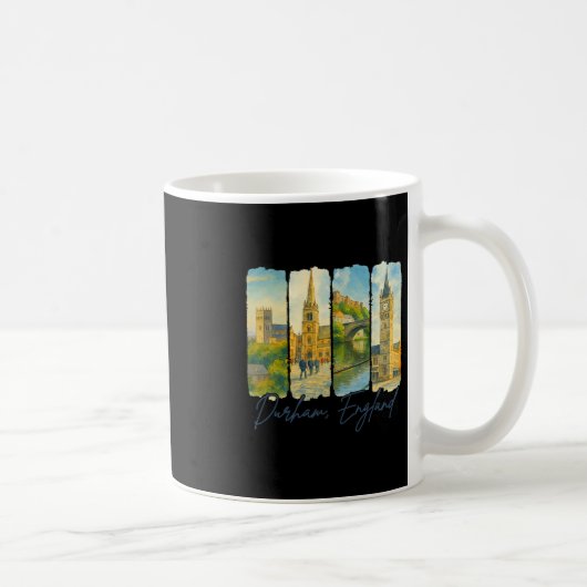 Mug Durham England Traveling Trip Brushstroke Souvenir (Droite)