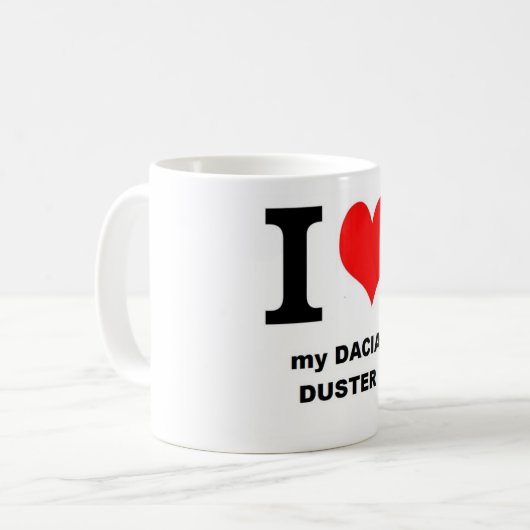 Mug duster dacia love (Devant gauche)