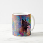 Mug Dutch Shepherd - Illustration utchie (Devant droit)