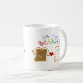 Mug duvet de beurre d'arachide de besties (Devant droit)