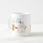 Mug duvet de beurre d'arachide de besties (Devant gauche)