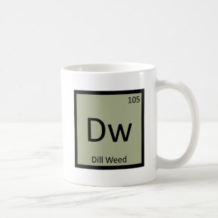 Mug Dw - Chimie de l'aneth sauvage Symbole du tableau