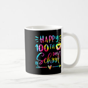Mug Dye Happy 100e jour Enseignant Étudiant 100 jour