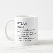 Mug Dylan name, Editable name, Custom name (Gauche)
