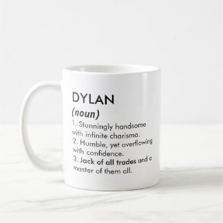 Mug Dylan name, Editable name, Custom name