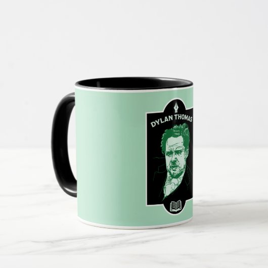 Mug Dylan Thomas Welsh Poet (Devant gauche)