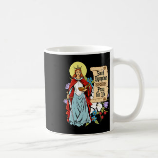 Mug Dymphna Pureté Lily Patron Saint Santé mentale Cha