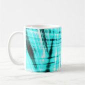 Mug Dynamic blue streaked background (Gauche)