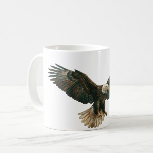 Mug Dynamic Eagle Flock – Freedom and Power mugs. (Devant gauche)