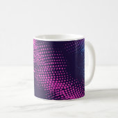 Mug 💖 Dynamic Pink & Purple Dotted Abstract Pattern (Devant droit)