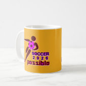 Mug Dynamic Soccer 2026 Conception Silhouette (Devant gauche)