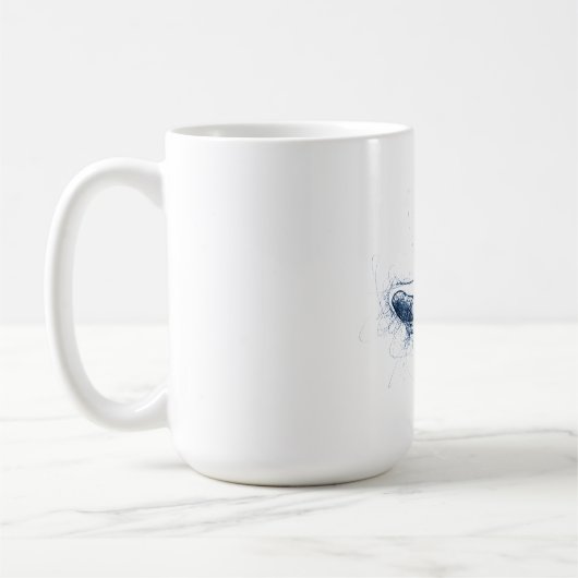 Mug Dynamic Whitewater Kayaker Line Art (Gauche)
