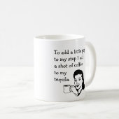 Mug Dynamisme de café de tequila (Devant droit)