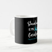 Mug Dysautonomia Warriia POTS Mois de sensibilisation (Devant gauche)