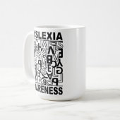 Mug Dyslexie Sensibilisation Dyslexie Enseignants Étud (Devant gauche)