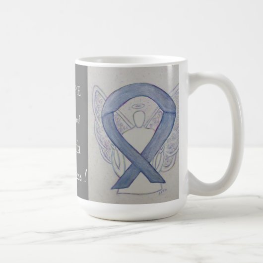 Mug Dyslexie Sensibilisation Ruban Angel personnalisé (Droite)
