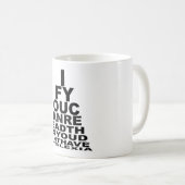 Mug Dyslexique offensif (Devant droit)