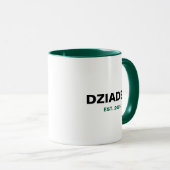 Mug Dziadek Est. 2025 - Le cadeau parfait de grand-pèr (Devant droit)