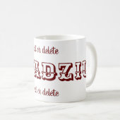 Mug Dziadziu grand-père polonais Personnalisé (Devant droit)
