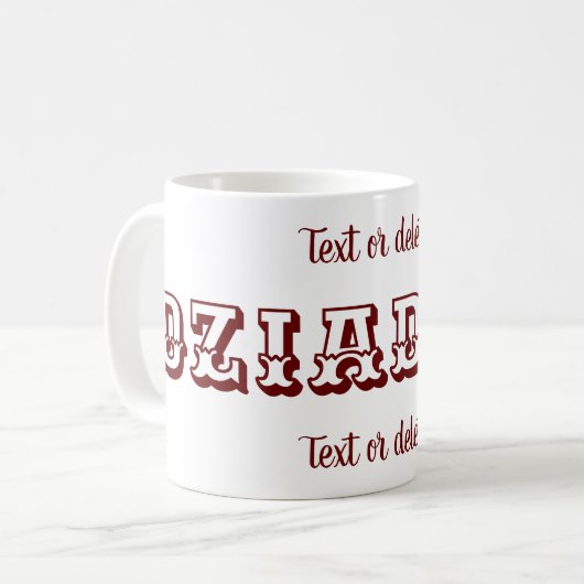 Mug Dziadziu grand-père polonais Personnalisé (Devant gauche)