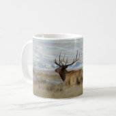 Mug E22 Élan Mâle Collines enneigées (Devant gauche)