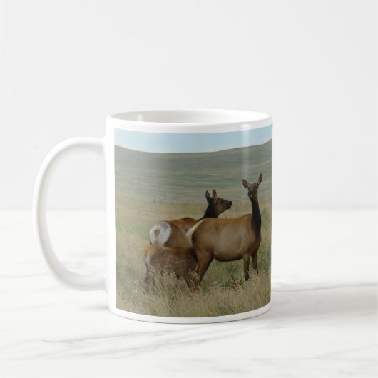 Mug E61 Vache Wapiti et Jeune (Gauche)