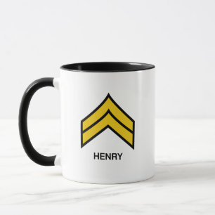 Mug E-4 Le caporal US Army Rank