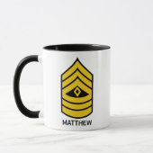 Mug E-8 Premier sergent du classement de l'armée améri (Gauche)