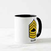 Mug E-8 Sergent-maître du US Army Rank (Devant droit)