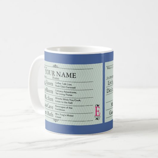 Mug E-Billet nostalgique personnalisable (Devant gauche)