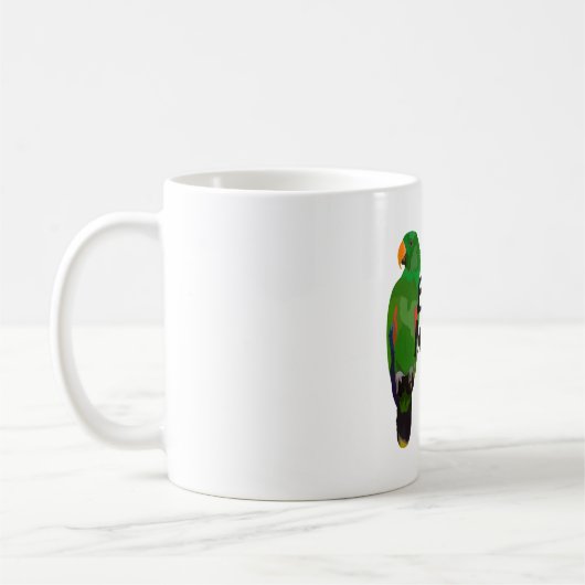 Mug E est pour Eclectus Parrot (Gauche)