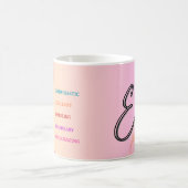 Mug "E" initial (11oz) (Centre)