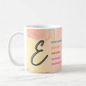 Mug "E" initial (11oz) (Gauche)