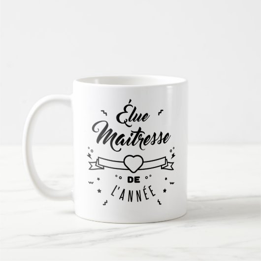 Mug élue maitresse de l'année (Gauche)