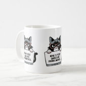 Mug E-Mail Sarcasme Travail De Maison Chat Sassy Milie (Devant gauche)