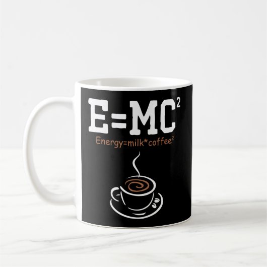 Mug E Mc2 Énergie Lait Physique du café (Gauche)