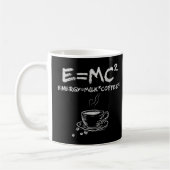 Mug E=MC2 Funny Science Café Énergie Lait Café (Gauche)