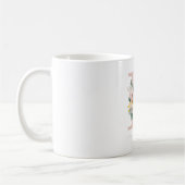 Mug E - Monogramme Brosse florale spécifique au client (Gauche)