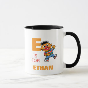 Mug E pour Ernie Ajoutez votre nom