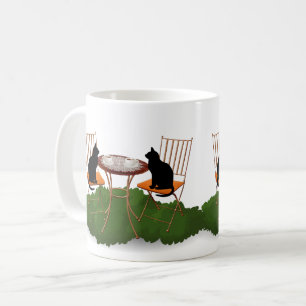 Mug ea Time Chat noir en design de jardin
