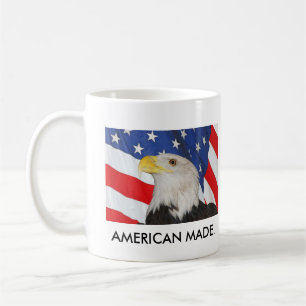 Mug Eagle chauve patriotique et drapeau américain