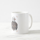 Mug Eagle Design Vector 3 couleurs (Devant droit)