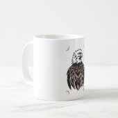 Mug Eagle Design Vector 3 couleurs (Devant gauche)
