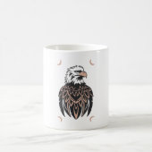 Mug Eagle Design Vector 3 couleurs (Centre)