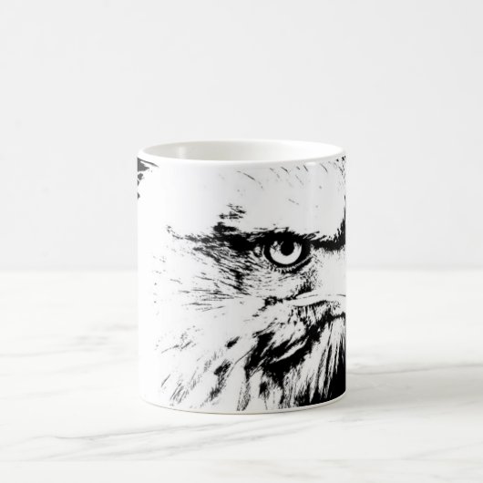 Mug Eagle Head Modern Pop Art Modèle Ajouter Votre Tex (Centre)